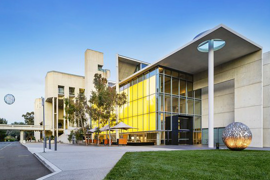 Outside photograph of the National Gallery of Australia in Canberra