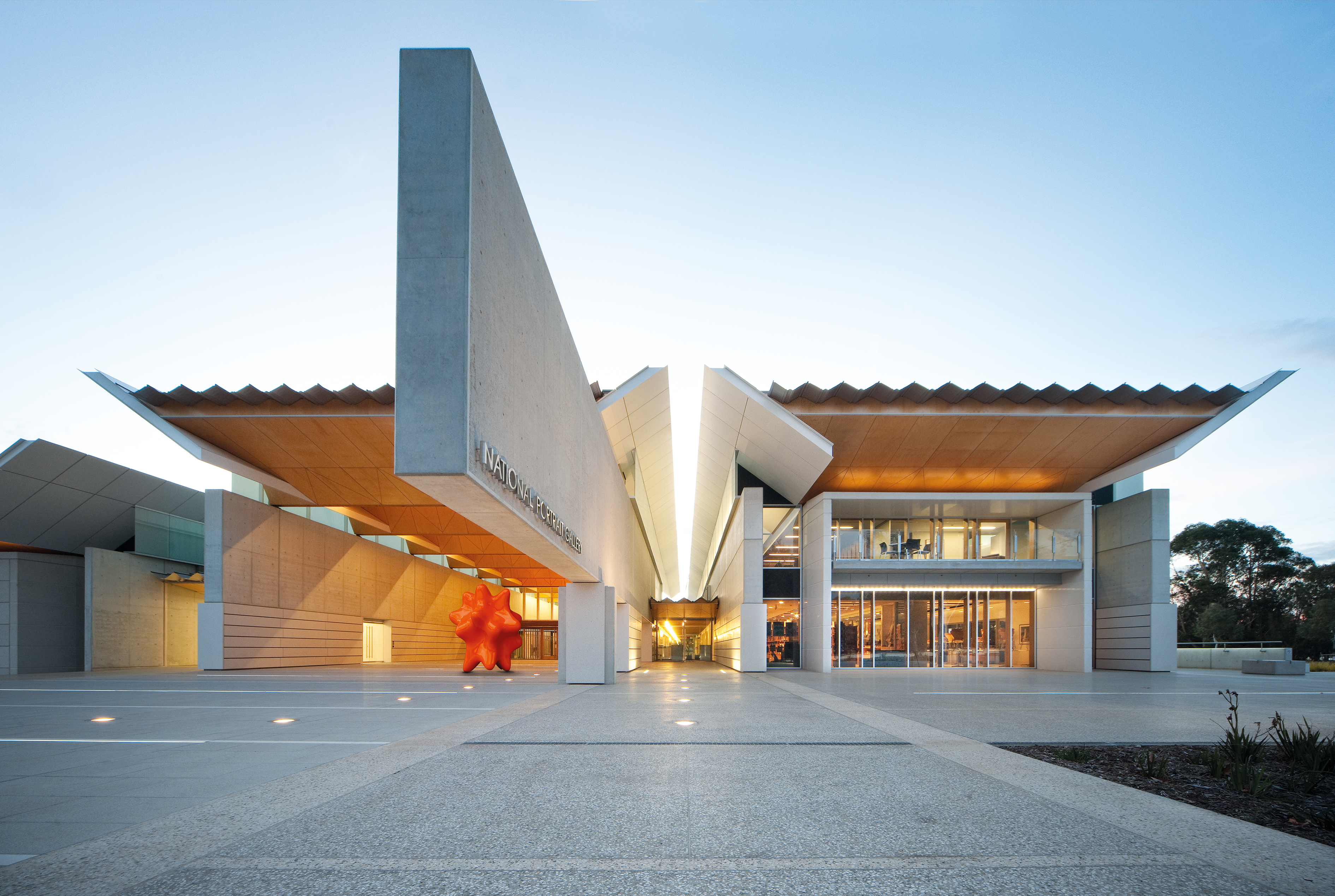 Exterior of the National Portrait Gallery Canberra