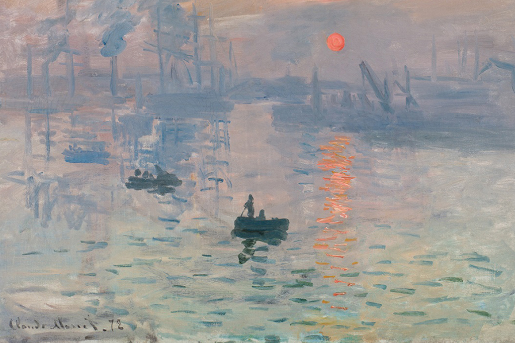 Photograph of Monet: Impression Sunrise.