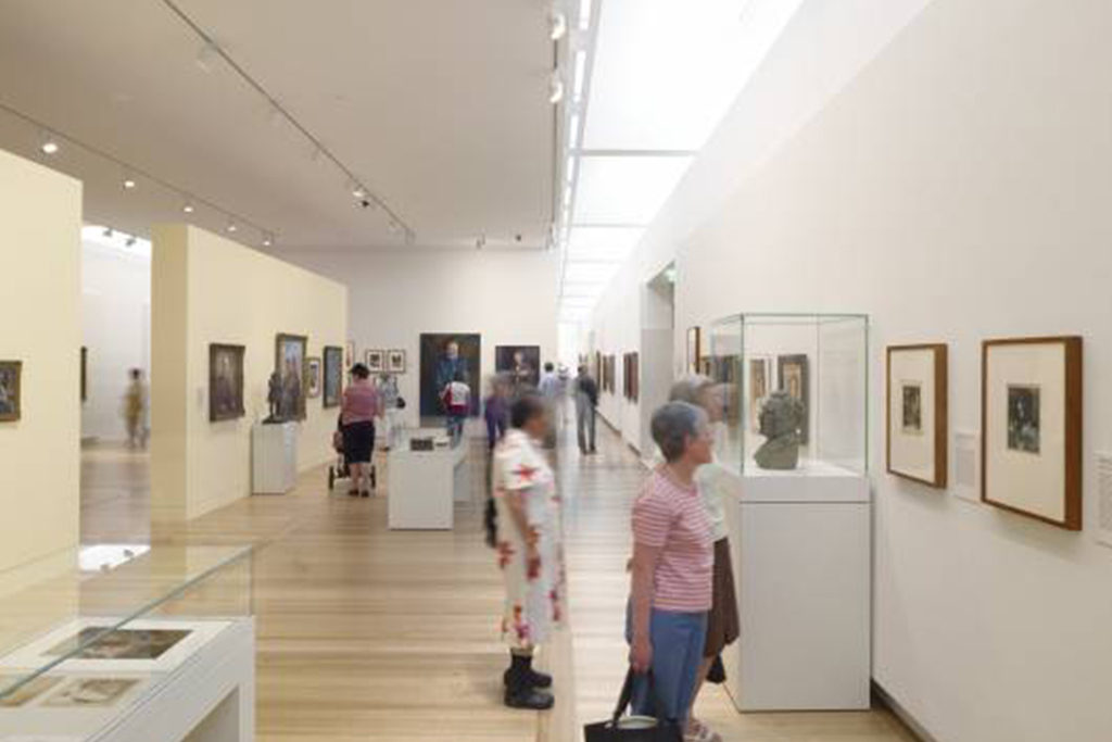 Photograph inside the National Portrait Gallery in Canberra via VisitCanberra