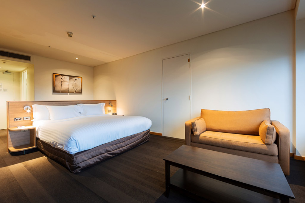 Premium King Room at Crowne Plaza Canberra Photograph of Premium King Room at Crowne Plaza Canberra