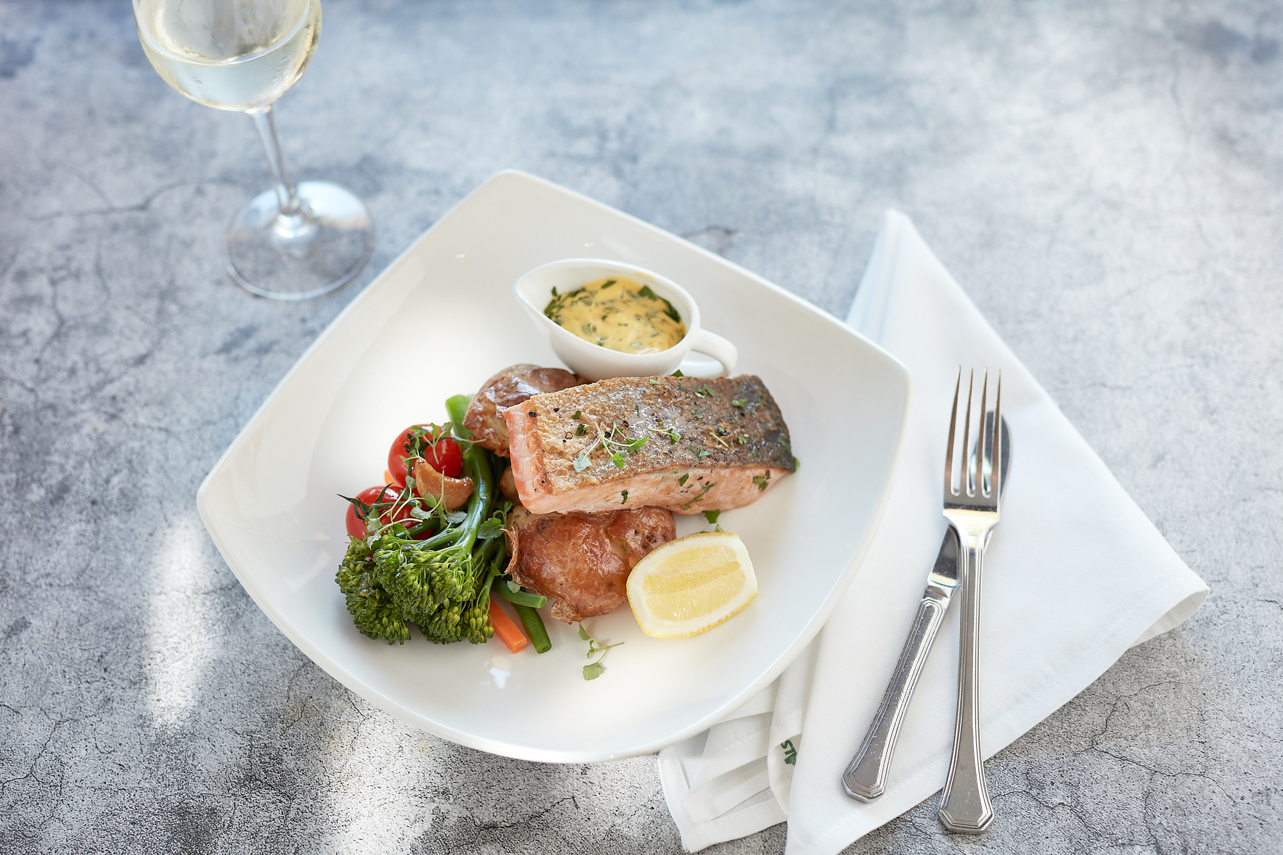 200gm Tasmanian Salmon, Redsalt Restaurant, Canberra